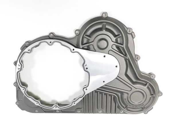 Aluminiumlegering Die Casting Parts Motorcycle Engine Primary Drive Cover Poedercoating