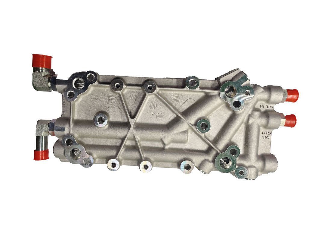 Aluminiumlegering Permanente gietvorm Precision Machining voor Truck Engine Oil Cooler