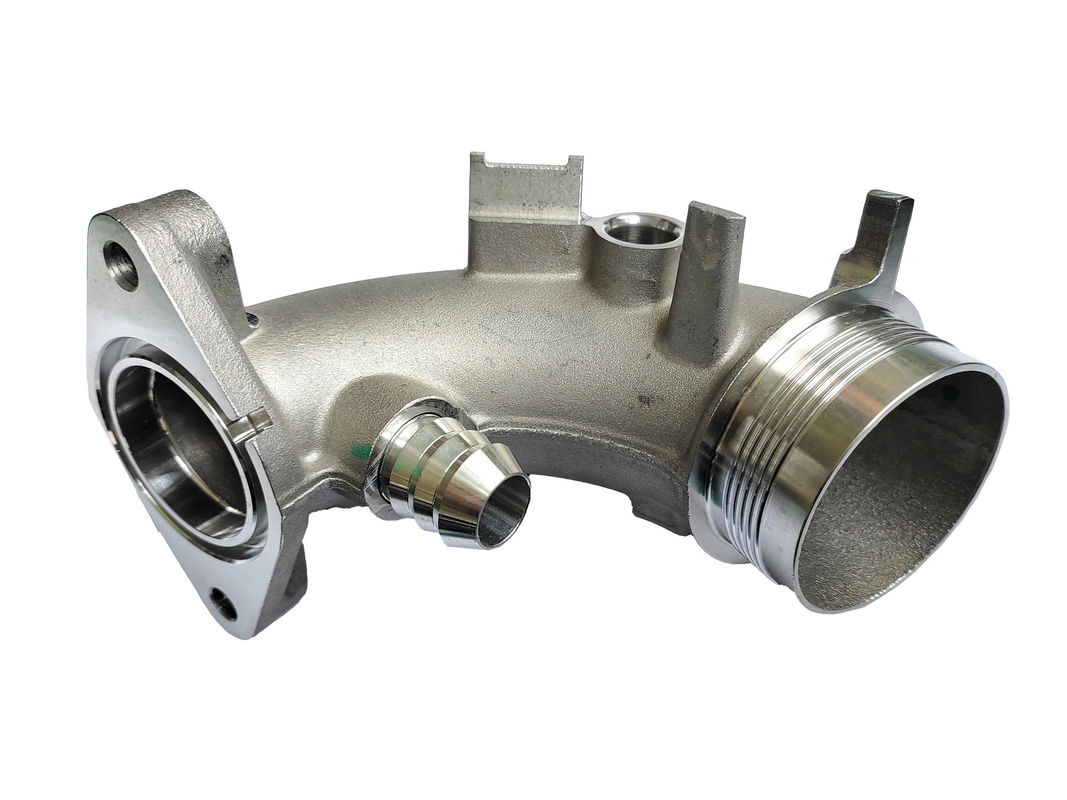 Aluminiumlegering Permanente gietvorm Precision Machining Elbow Pipe