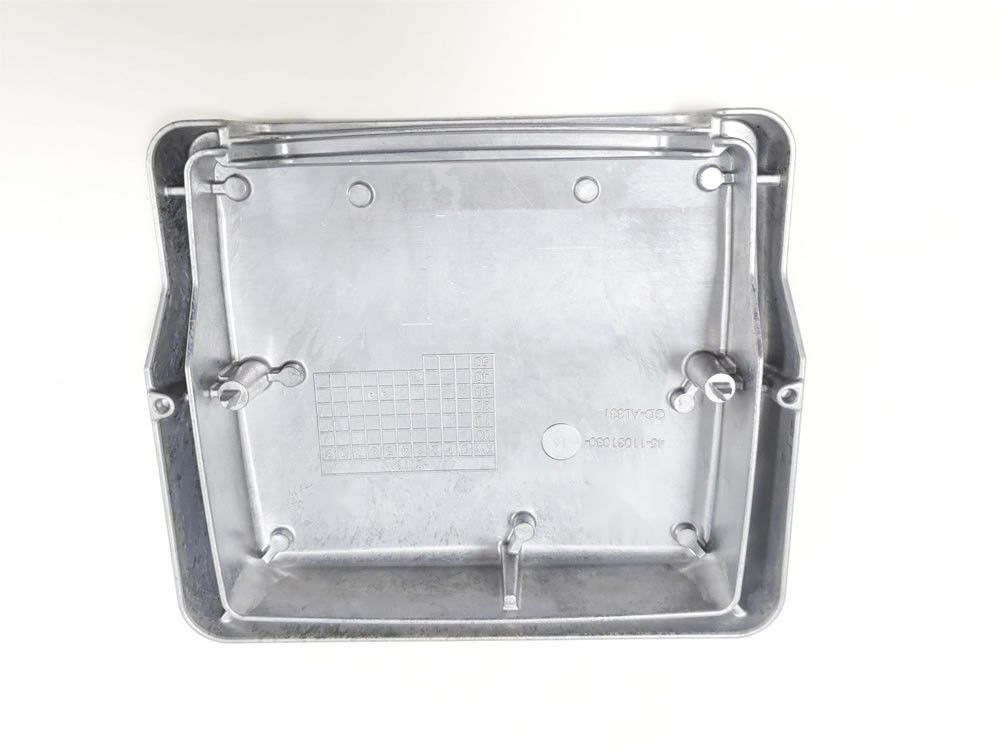 Aluminium legering Hoogdruk gietonderdelen Zonne-omvormer dekking Poeder bekleed